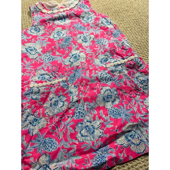 Lilly Pulitzer Other - Lilly Pulitzer Little Lilly Classic Shift Dress Girls 10 Pink/Blue Wave N Sea